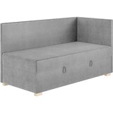 Ghado Sivi kutni dječji krevet s prostorom za odlaganje s madracem 90x200 cm Flexi - | shoptok.hr