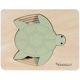 Kindsgut Drvena reljefna puzzle Turtle – Cijene