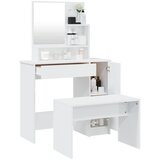  Set toaletnog stolića sjajni bijeli 86,5x35x136 cm | shoptok.hr