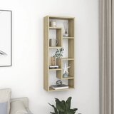 vidaXL Stenska polica sonoma hrast 36x16x90 cm iverna plošča Cene