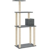 vidaXL penjalica za mačke sa stupovima za grebanje tamnosiva 147 cm | shoptok.hr