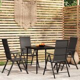  3-dijelni vrtni blagovaonski set crni | shoptok.hr
