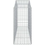  Lučne gabionske košare 6 kom 200x50x120/140cm pocinčano željezo | shoptok.hr