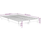  Okvir za krevet crni 120x190 cm konstruirano drvo | shoptok.hr