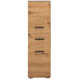 Støraa Visoka in ozka kopalniška omarica v hrastovem dekorju v naravni barvi 130x35 cm Malika – | Shoptok.si