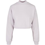 Urban Classics Women's Haircut Oversized Sweat High Neck Crew Soft Lilac | shoptok.hr
