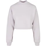 Urban Classics Women's Haircut Oversized Sweat High Neck Crew Soft Lilac