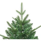 vidaXL Umjetno predsvijetljeno božićno drvce Zelena 180 cm PVC i PE | shoptok.hr