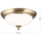 Orion plafonska svetiljka empira 2xE14/40W/230V prečnik 26,5 cm mesing | Eponuda.com