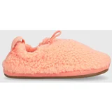 Ugg Otroški copati T PLUSHY SLIPPER oranžna barva