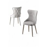 Hanah home set stolica (4 komada) alpa grey chrome | ePonuda.com