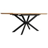 MID.YOU Jedilna Miza Elena, Naravna Barva, Črna, 140-180x80 | Shoptok.si