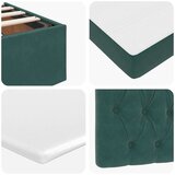vidaXL Otomanski posteljni okvir z vzmetnico zelen 80x200 cm žamet, (21609986) | Shoptok.si