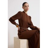 Trendyol Modest Ženska haljina Tctss26Eb00034, Smeđa Cene