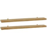  Zidne police 2 kom 110 x 15 x 4 cm od masivne tikovine | Eponuda.ba