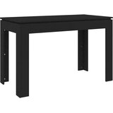  Blagovaonski stol crni 120 x 60 x 76 cm konstruirano drvo | shoptok.hr