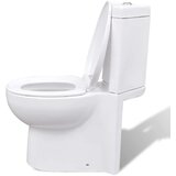 vidaXL Keramična Kotna WC Školjka Bele Barve | Shoptok.si
