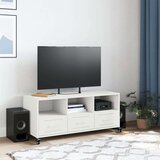 vidaXL TV ormarić bijeli 100,5 x 39 x 43,5 cm hladno valjani čelik | shoptok.hr