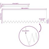 vidaXL Nehrđajući čelik 100 x 0.5 x 30 cm Čvrsta Ograda za vrtne obrube | shoptok.hr