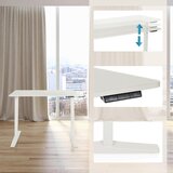 MID.YOU Dvižna Miza Stand Basic, Bela | Shoptok.si