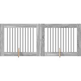  Vrata za pse s postoljem 2 pcs Siva sonoma 100 x 80 cm | shoptok.hr