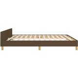  Posteljni okvir z vzglavjem temno rjav 180x200 cm blago, (20903243) | Shoptok.si