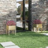 vidaXL vrtne sadilice 2 kom 50 x 50 x 70 cm od masivne borovine Cijene