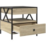  Stolić s beskonačnim LED svjetlima boja hrasta 50x50x51 cm | shoptok.hr