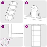  Klizna vrata zlatna 90 x 205 cm matirano staklo ESG i aluminij | shoptok.hr