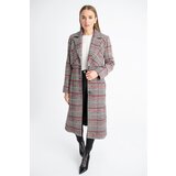 Dewberry Z6622 PLAID WOMEN'S COAT-PLAID-BLACK | shoptok.hr