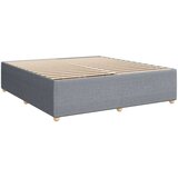 vidaXL Krevet s oprugama i madracem svjetlosivi 200 x 200cm od tkanine | shoptok.hr