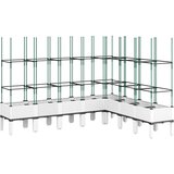  Vrtna sadilica s rešetkom bijela 200 x 160 x 142,5 cm PP | shoptok.hr