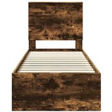  Okvir za krevet s ladicama Dimljeni hrast 75 x 190 cm | shoptok.hr