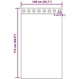 Voile zavjese s ušicama 2 kom krem 140x175 cm | shoptok.hr