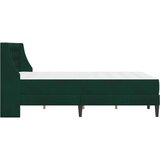  Okvir kreveta s madracem Zidne 2 pcs Tamnozelena Baršun - Tamnozelena 160 x 200 cm | shoptok.hr