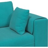  Baršunasta sofa s jastukom s jastukom 3 pcs Tirkizna 208 cm Baršun | shoptok.hr