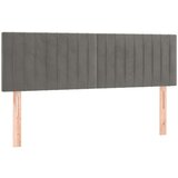  LED posteljno vzglavje svetlo sivo 144x5x78/88 cm žamet, (20938528) | Shoptok.si
