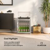 Klarstein Beersafe hladilnik za pijačo s steklenimi vrati | 44 x 48 cm | Notranja LED osvetlitev | Shoptok.si