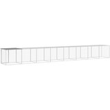  Kavez za kokoši s krovom svjetlosivi 803x98x90 cm čelični | Eponuda.com