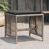  Vrtni stolci s jastucima 4 kom sivi 41x41x36 cm od poliratana Cijene