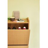 Hübsch Preklopni ormarić za cipele u dekoru hrasta u prirodnoj boji 50x110x24 cm Forma – | shoptok.hr