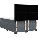  Krevet s oprugama i madracem tamnosivi 140x190 cm baršunasti | shoptok.hr
