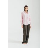 Legendww ženska košulja od mešavine lana u roze boji 4008-7280-54 cene