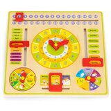 ECO TOYS drvena edukativna ploča kalendar na engleskom jeziku | shoptok.hr
