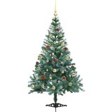 vidaXL Umjetno božićno drvce s stalakom Zelena 150 cm PVC i čelik | shoptok.hr