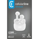 Cellular Line Bluetooth slušalke CORE TWS bele, (22080203) | Shoptok.si