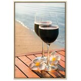  Slika - Love Refreshment (1 Part) Vertical 80x120 U prirodnom drvenom okviru | shoptok.hr