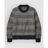 Patagonia Recycled Wool-Blend Crewneck Jopa fireside / sunken blue Cene