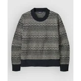 Recycled Wool-Blend Crewneck Jopa fireside / sunken blue