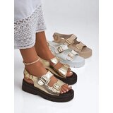Resti Women's Thick Sole Sandals with Rhinestones Rocky Chic | Shoptok.si